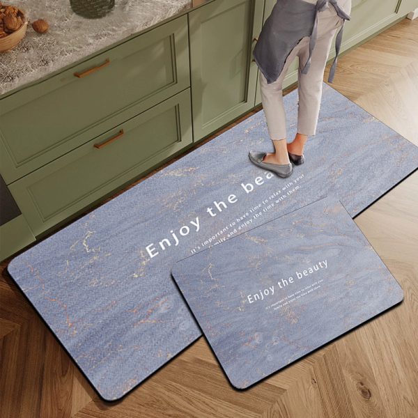 Marble Kitchen Mat Set