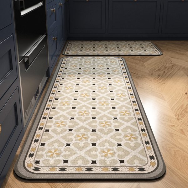 Modern Geometric Square Kitchen Rugs