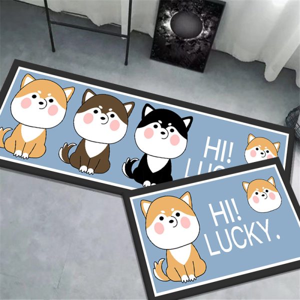 Cute Dogs Kitchen Rugs Floor Mat