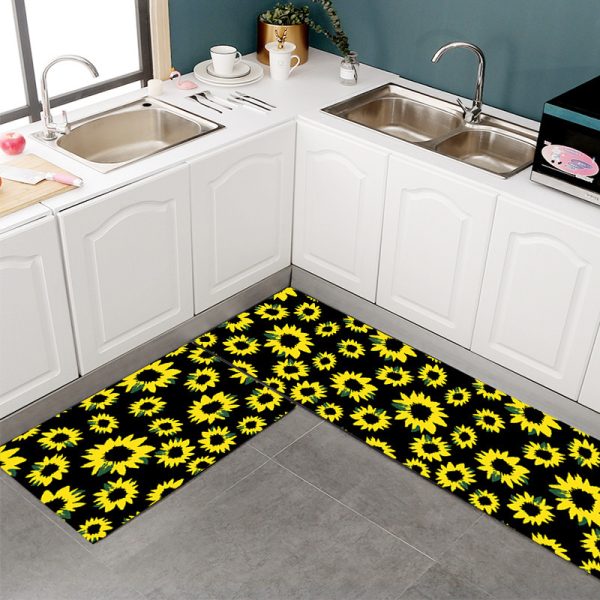 Sunflower Kitchen Rugs and Mats