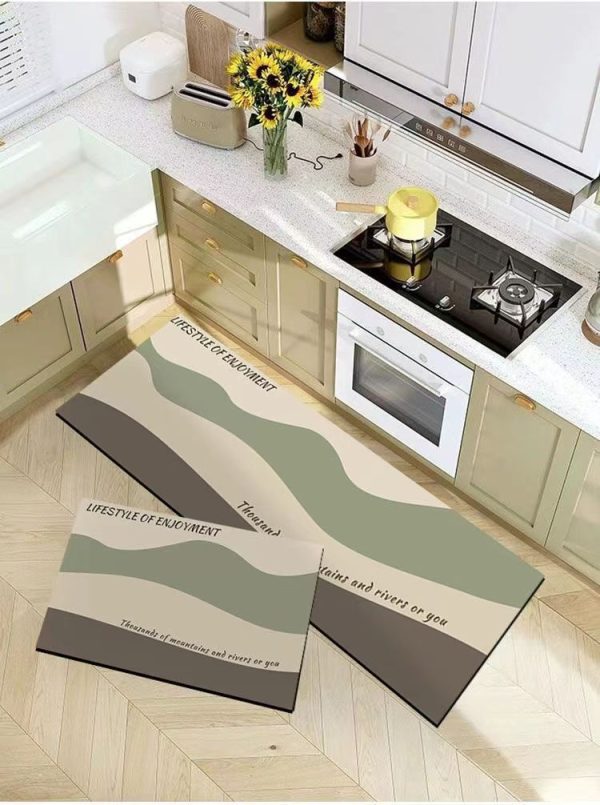 2 Pcs Kitchen Rug Set