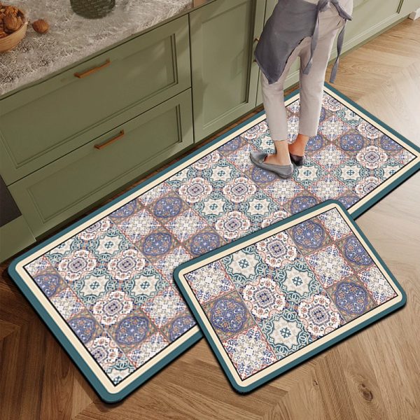 Marble Kitchen Mat Set