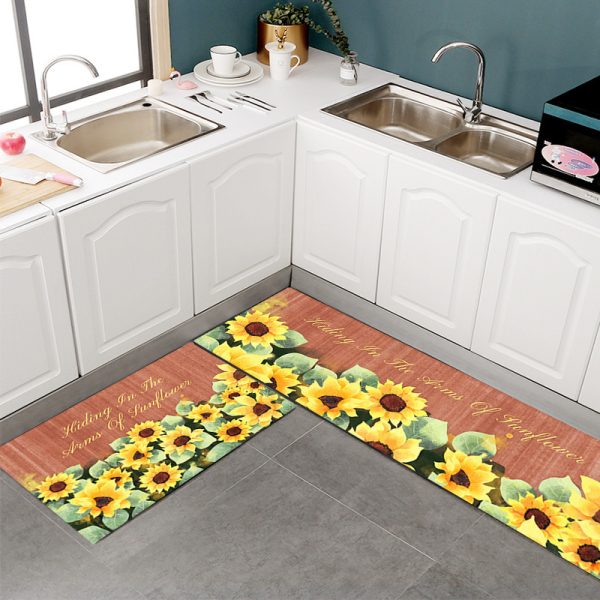 Sunflower Kitchen Rugs and Mats