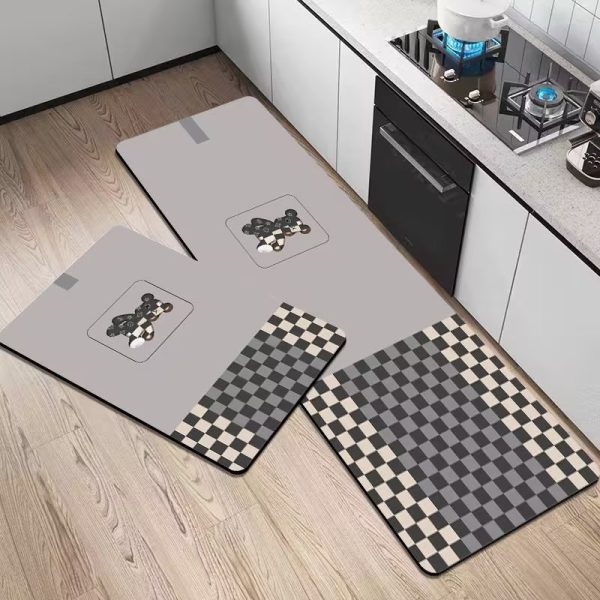 Cartoon Bear Kitchen Mat Set of 2