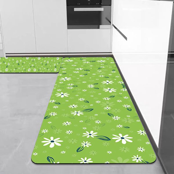 Flowers Kitchen Mats Set