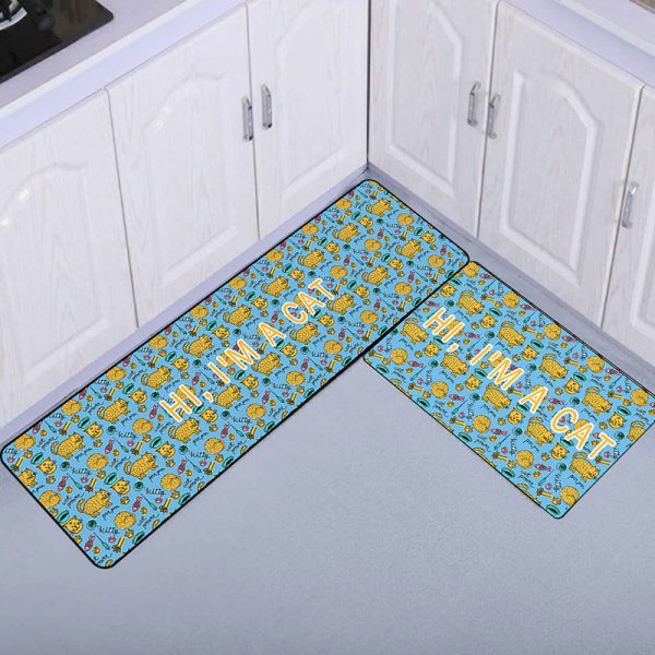 Cats Decorative Kitchen Rugs Set