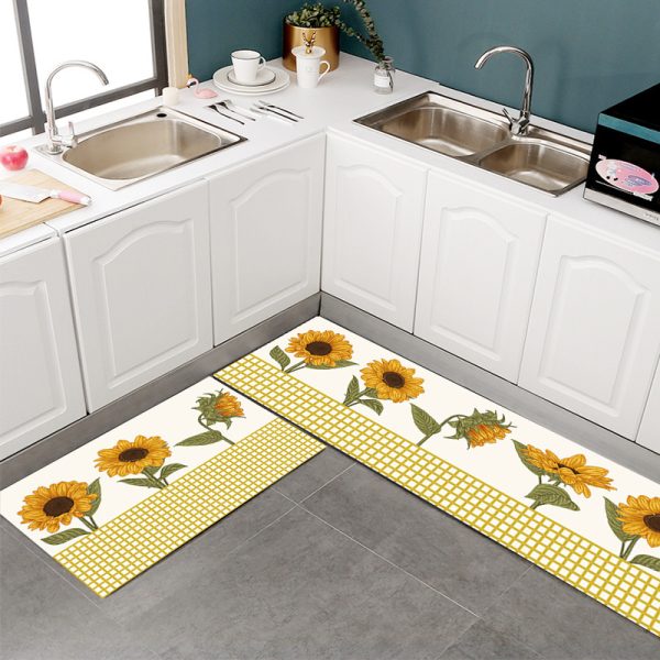 Sunflower Kitchen Rugs and Mats