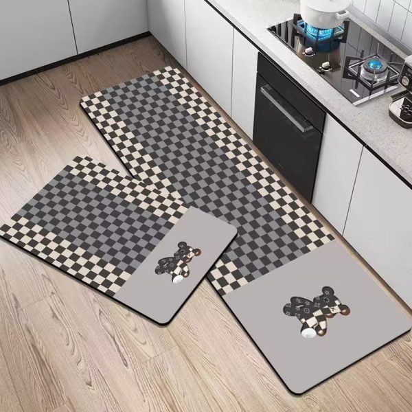 Cartoon Bear Kitchen Mat Set of 2