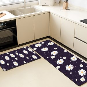 Flowers Kitchen Mats Set