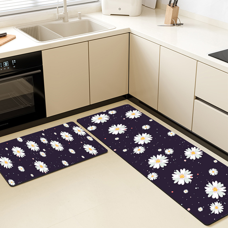 Flowers Kitchen Mats Set