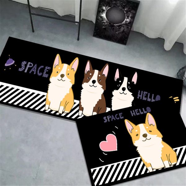 Cute Dogs Kitchen Rugs Floor Mat