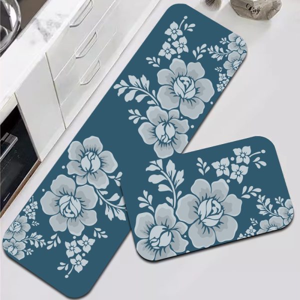 Flowers Kitchen Mats Set