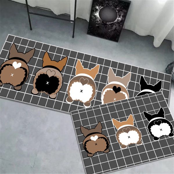 Cute Dogs Kitchen Rugs Floor Mat