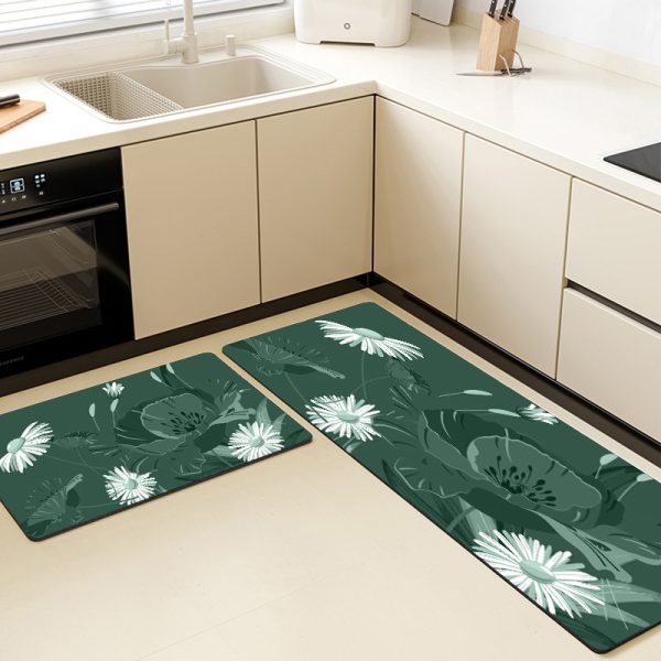 Flowers Kitchen Mats Set