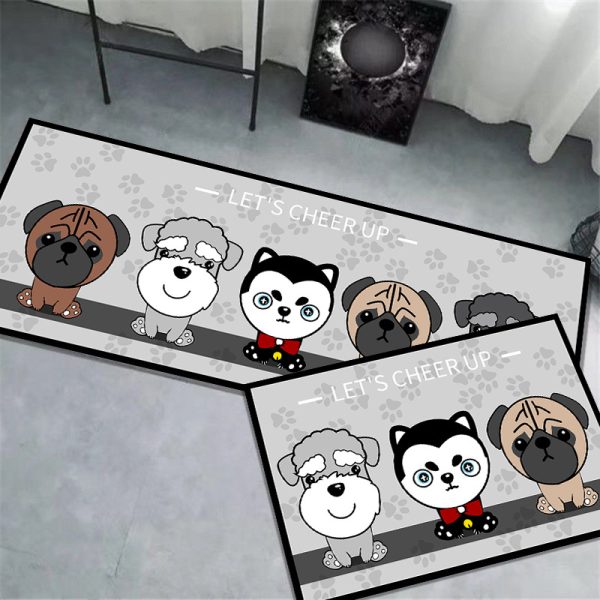 Cute Dogs Kitchen Rugs Floor Mat