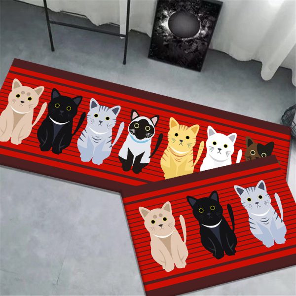 Cute Dogs Kitchen Rugs Floor Mat