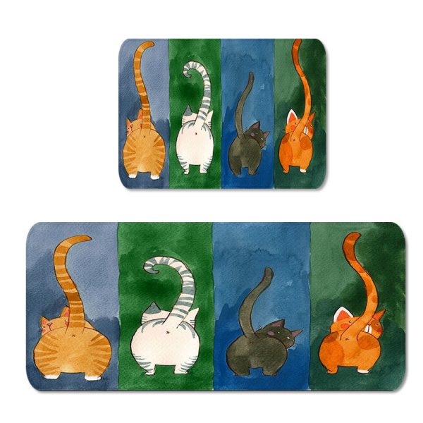 Cute Cat Kitchen Rugs and Mats