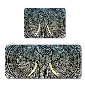 Elephant Kitchen Mat Set