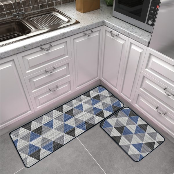 Triangle Spliced Kitchen Rugs