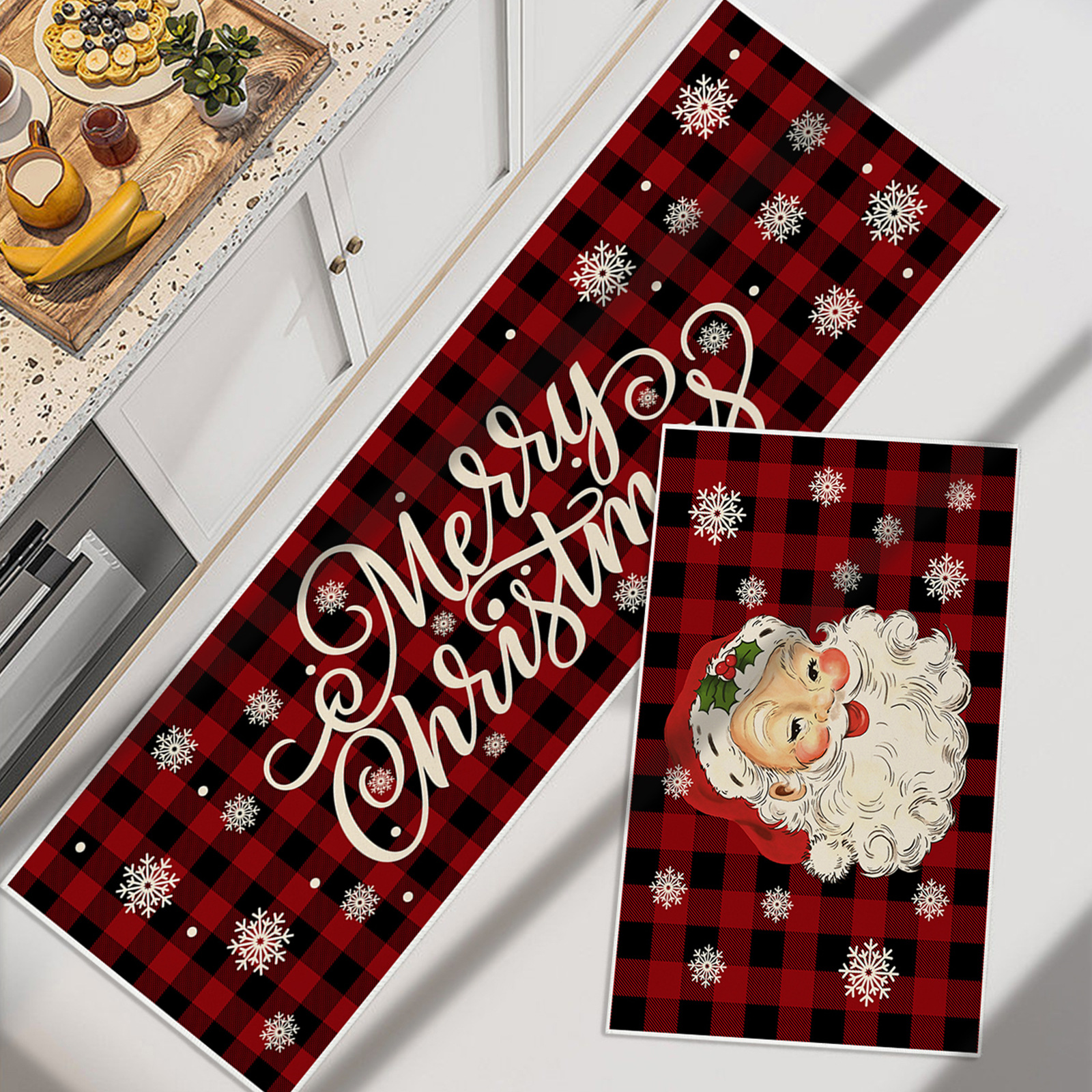 Christmas Kitchen Rug Set