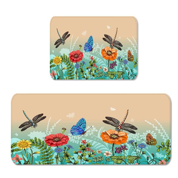 Rooster Farmhouse Kitchen Rugs Set