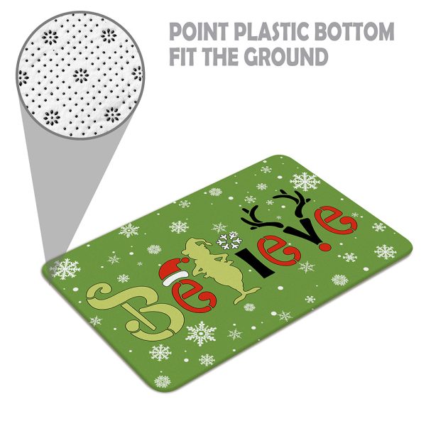 Merry Grinchmas Kitchen Rugs and Mats