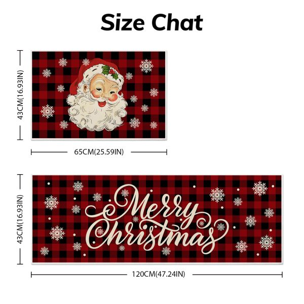 Christmas Kitchen Rug Set