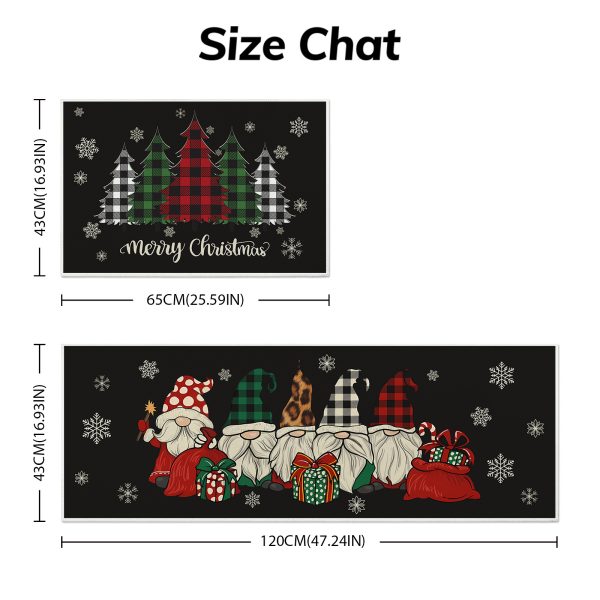 Christmas Kitchen Rug Set