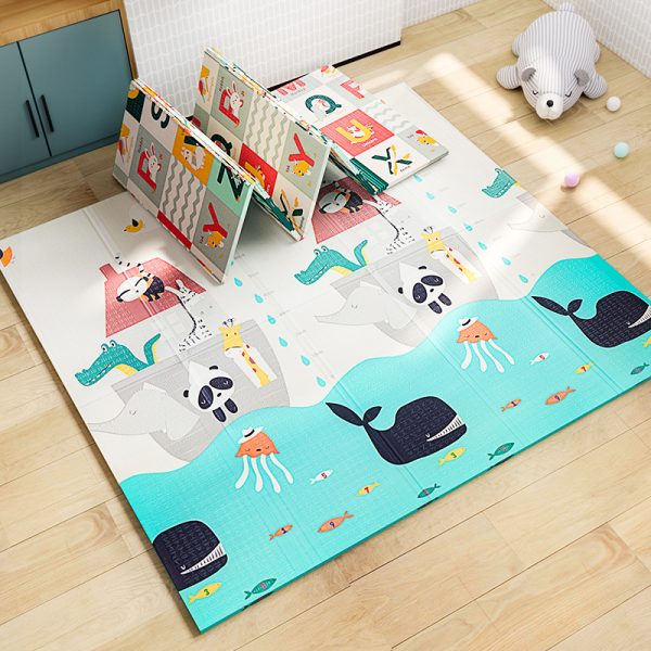 XPE material double-sided cartoon folding baby crawling mat