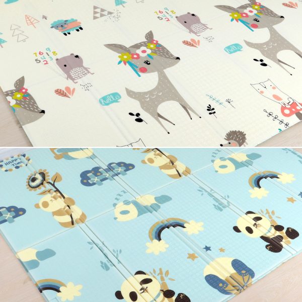 XPE material double-sided cartoon folding baby crawling mat