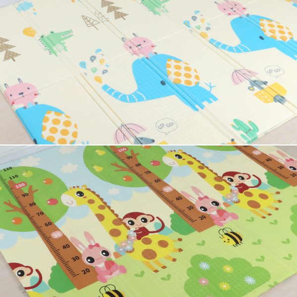 XPE material double-sided cartoon folding baby crawling mat