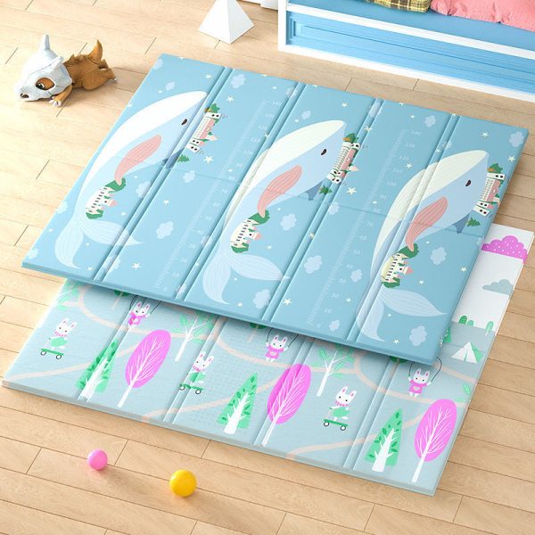 Double-sided thickened foldable waterproof and odorless baby crawling mat