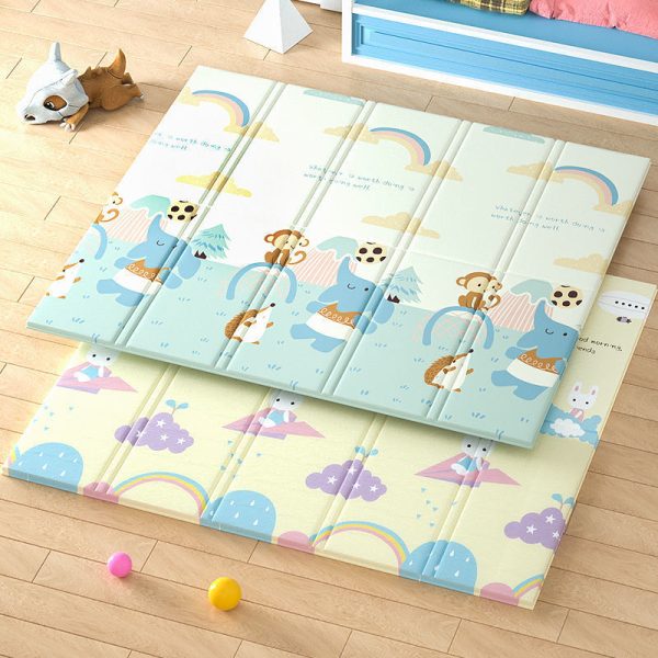 Double-sided thickened foldable waterproof and odorless baby crawling mat