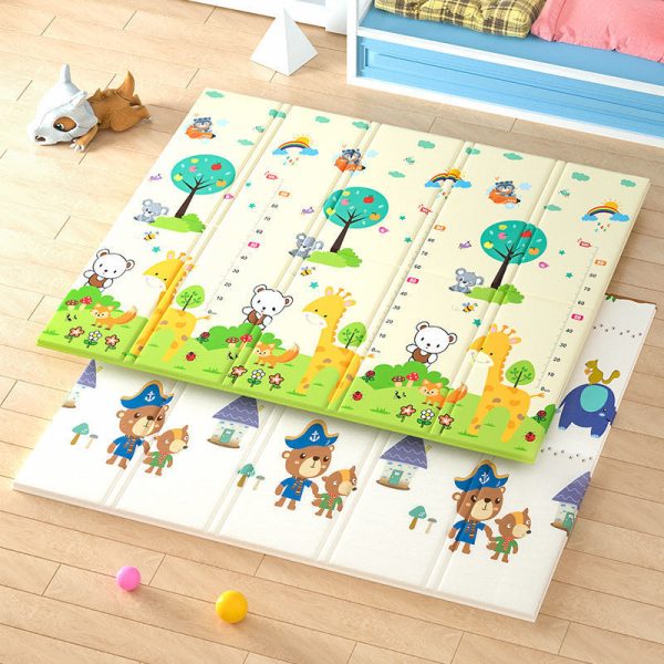 Double-sided thickened foldable waterproof and odorless baby crawling mat