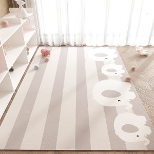 Cartoon wipeable wash-free non-slip anti-fall waterproof pvc baby crawling mat