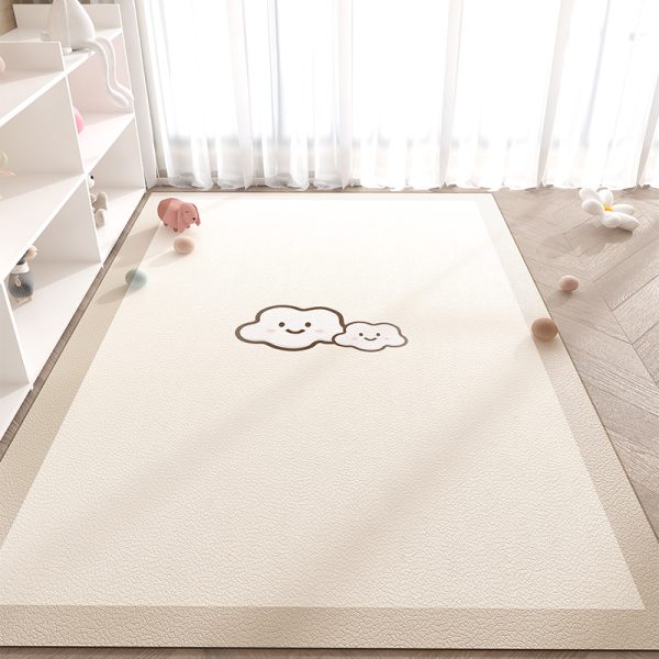 Cartoon wipeable wash-free non-slip anti-fall waterproof pvc baby crawling mat