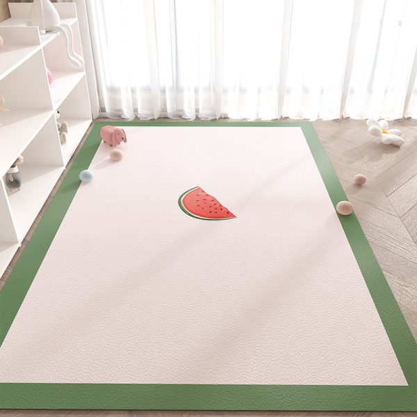 Cartoon wipeable wash-free non-slip anti-fall waterproof pvc baby crawling mat