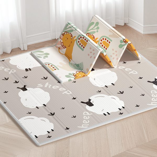 Sheep Lion Foldable XPE Safety Odorless Foam baby crawling mat