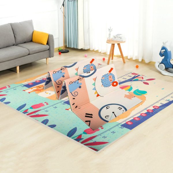 Cartoon animal comfortable skin-friendly elastic anti-fall baby crawling mat