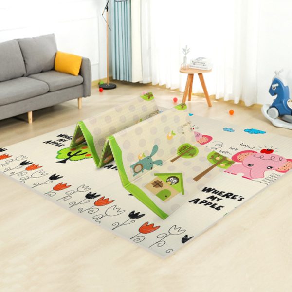 Cartoon animal comfortable skin-friendly elastic anti-fall baby crawling mat