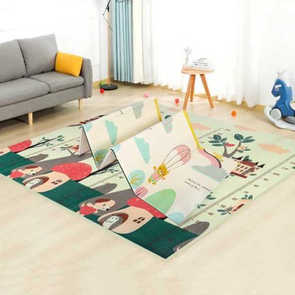 Cartoon animal comfortable skin-friendly elastic anti-fall baby crawling mat