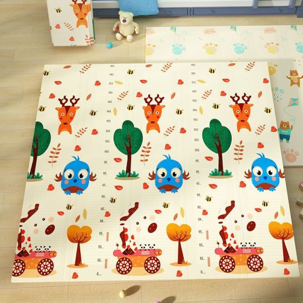 Cartoon bear soft and comfortable thick elastic baby crawling mat