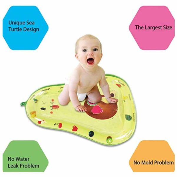 PVC fruit avocado inflatable baby water mat