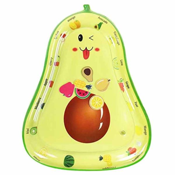 PVC fruit avocado inflatable baby water mat