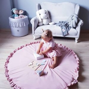 Comfortable Soft Lace Solid Color Baby Crawling Mat