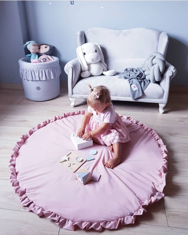 Comfortable Soft Lace Solid Color Baby Crawling Mat