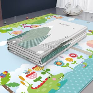 Waterproof, non-slip and dirt-resistant double-sided foldable baby crawling mat