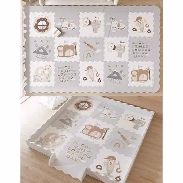 Cartoon animal thickened tasteless stitching baby crawling mat