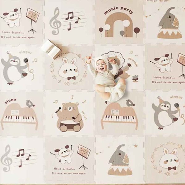 Cartoon animal thickened tasteless stitching baby crawling mat