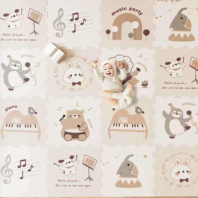 Cartoon animal thickened tasteless stitching baby crawling mat